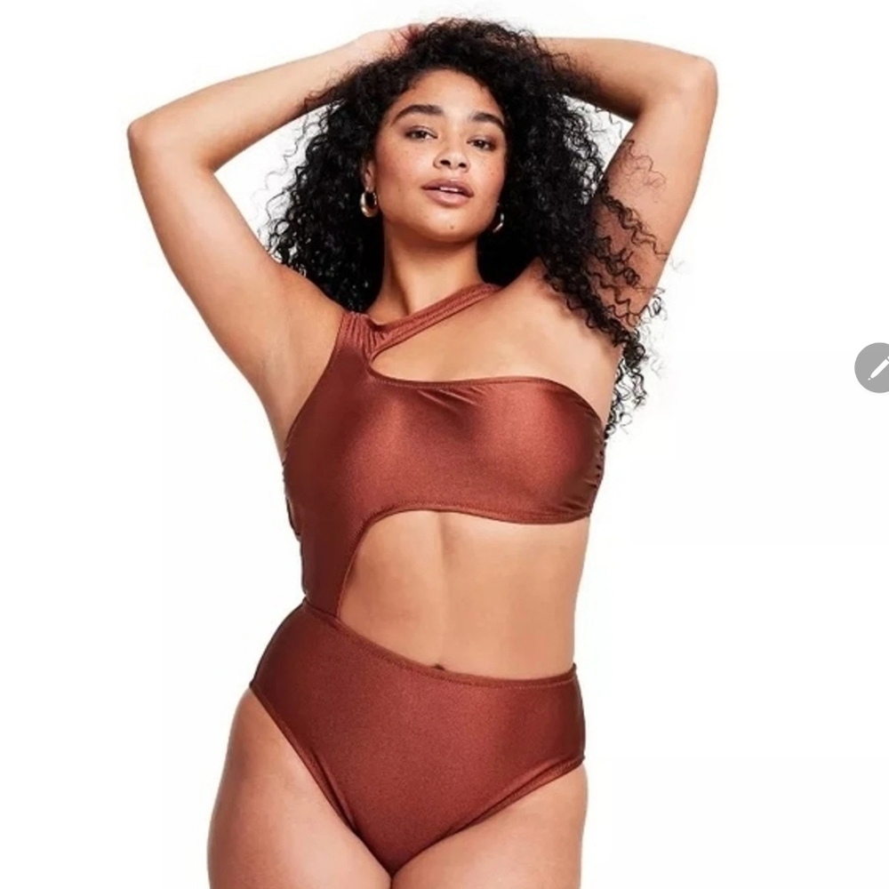 NWT Fe Noel Copper One Piece Swimsuit